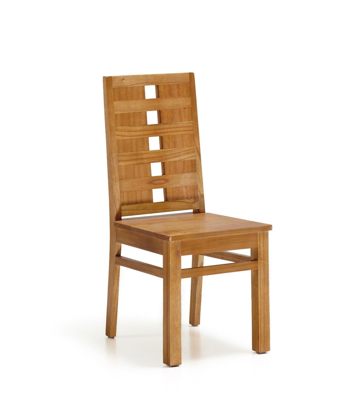 Estila Koloniálna jedálenská stolička MADHU z masívneho dreva mindi hnedej farby 100cm