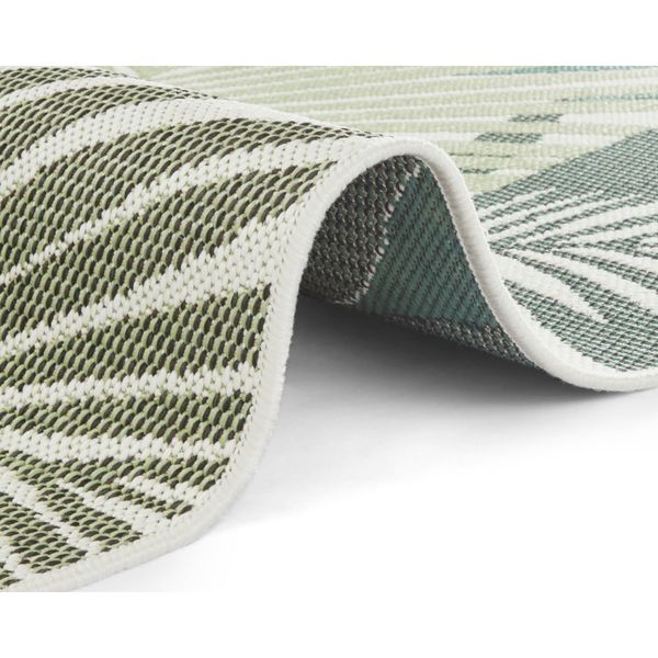 Zeleno-sivý vonkajší koberec NORTHRUGS Vai, 80 x 150 cm