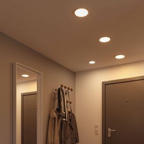 Paulmann LED panel Areo 3000K okrúhly chróm 17, 5cm, Obývacia izba / jedáleň, plast, 13W, K: 1.2cm