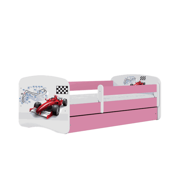 Letoss  Detská posteľ BABY DREAMS 180/80 - Formula Ružová Bez matraca S uložným priestorom