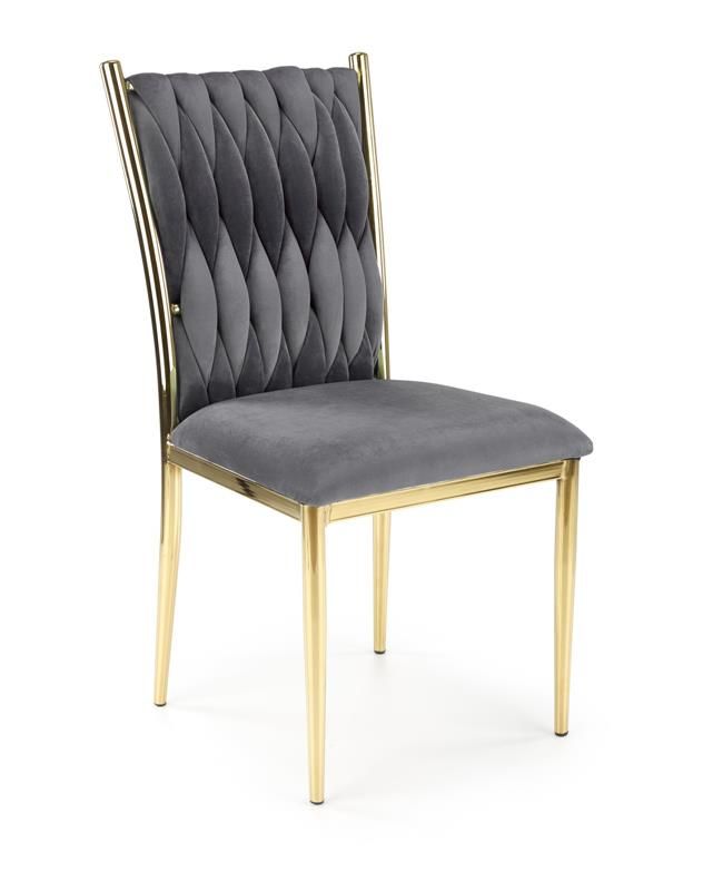 Halmar K436 stolička šedá/zlatá