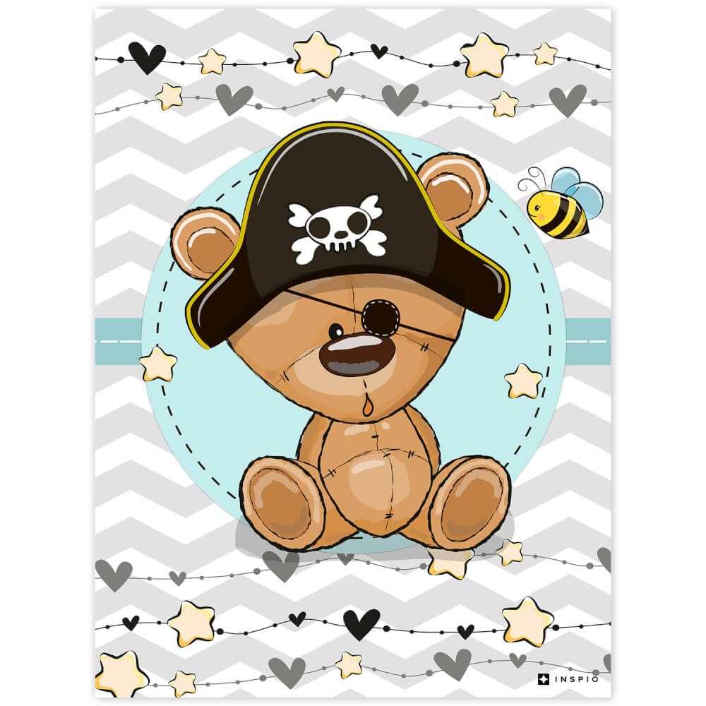 Obraz medvedíka piráta do detskej izby