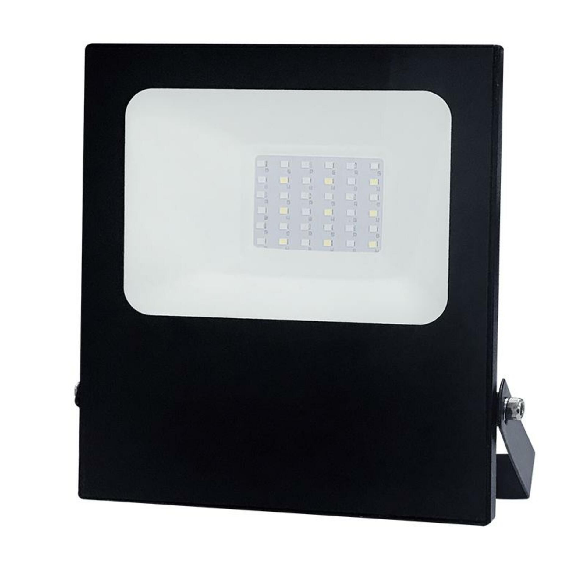 ACA Lighting černá LED SMD reflektor IP66 30W RGBW 230V Q30RGBW