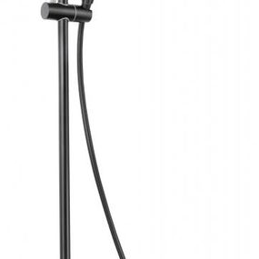 DEANTE - Jasmin čierna - Sprchový stĺp, so sprchovou batériou, termostat NAC_N4GT