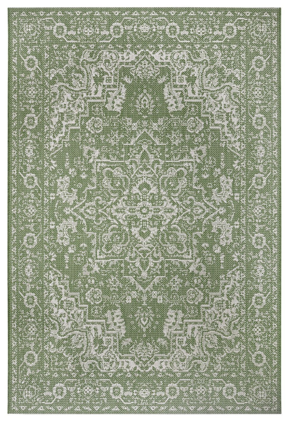 Hanse Home Collection koberce AKCIA: 200x290 cm Kusový orientálny koberec Flatweave 104810 Green / Cream - 200x290 cm