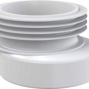 ALCA PLAST - Dopojovacia manžeta k WC DN110 excentrická PVC/biela A990