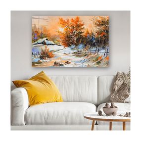 Sklenený obraz 70x50 cm Winter - Wallity