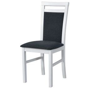 Sconto Jedálenská stolička MILAN 5 biela/sivočierna