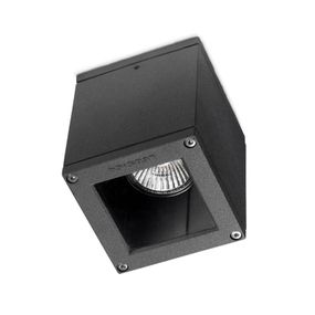 LEDS-C4 AFRODITA malé vonkajšie stropné svietidlo antracit, hliník, GU10, 50W, P: 9 cm, L: 9 cm, K: 11cm