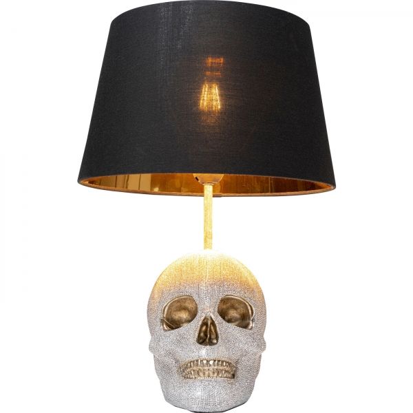 KARE Design Stolní lampa Skull Crystals