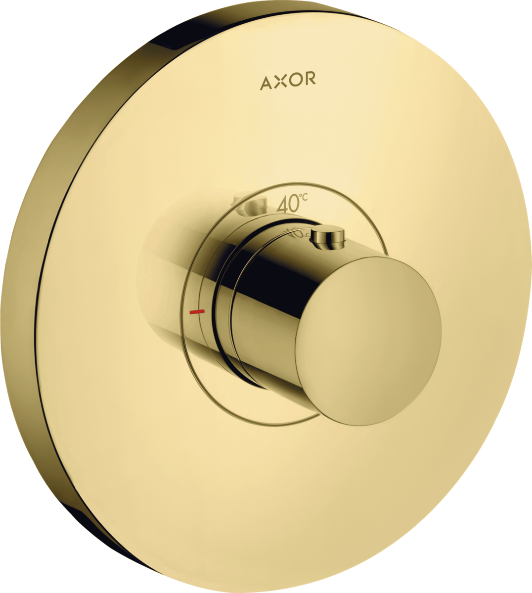 Axor ShowerSelect - Termostat HighFlow s podomietkovou inštaláciou, guľatá rozeta, leštená mosadz 36721930