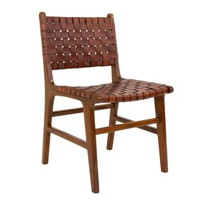 Norddan 26117 Dizajnová jedálenská stolička Jamison hnedá koža