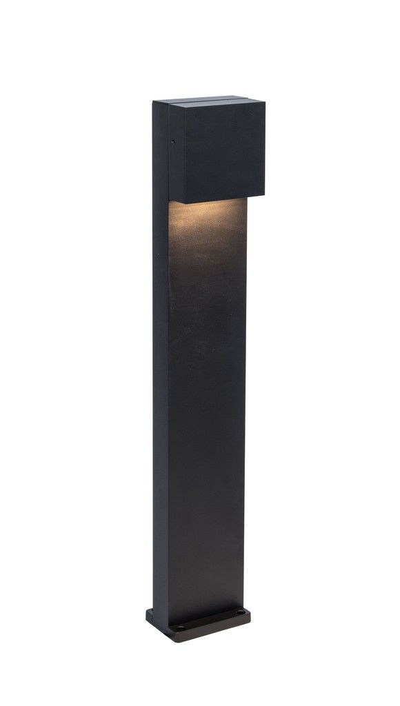 Lutec 7104002012 LED vonkajší stĺpik Gemini Xf 1x9,5W | 800lm | 3000K | IP54 - čierna