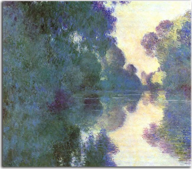 Morning on the Seine near Giverny Obraz Claude Monet - zs17766