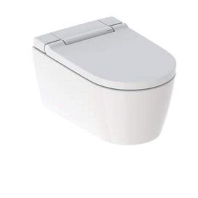 Geberit AquaClean - Elektronický bidet Sela s keramikou, závesný, Rimfree, SoftClosing, alpská biela 146.222.11.1