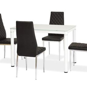 Jedálenský stôl Galant (biela) (pre 4 osoby)