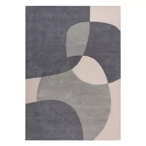 Sivý vlnený koberec Flair Rugs Glow, 160 x 230 cm