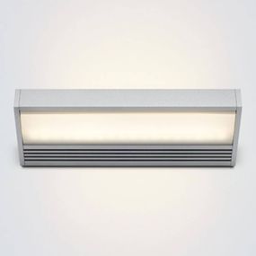 Serien Lighting serien.lighting SML – nástenné LED svetlo striebro, Obývacia izba / jedáleň, hliník, polykarbonát, 15W, L: 22 cm, K: 2.5cm