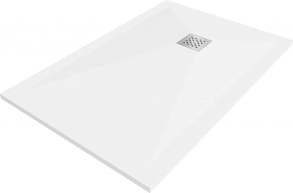 MEXEN - Stone+ sprchová vanička obdĺžniková 120x100 cm, biela 44101012