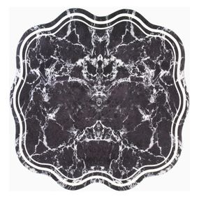 Čierny okrúhly koberec ø 160 cm - Vitaus