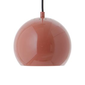 FRANDSEN Ball závesná lampa Ø 18 cm, červená, Obývacia izba / jedáleň, kov, E27, 40W, K: 16cm