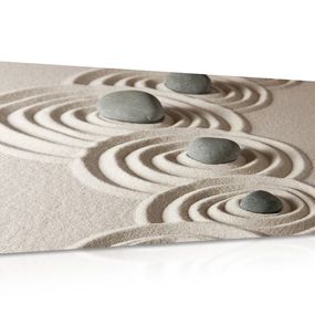 Obraz Zen kamene v piesku - 120x60