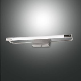 Fabas Luce Nástenné LED svietidlo Rapallo, chróm, IP44, 40 cm, Chodba, kov, metakrylan, 13W, L: 40 cm, K: 5cm