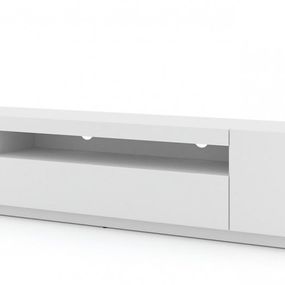 ARTBm TV stolík AURA 200 | biely mat Variant: bez LED osvetlenia
