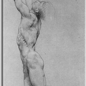 Flagellation of Christ study in pencil zs17358 - Obraz