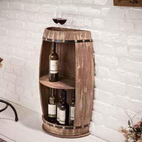Regál na víno Winebar 79 cm prírodný