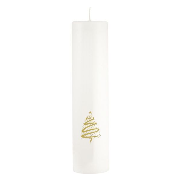 Biela adventná sviečka s číslami Unipar, doba horenia 98 h