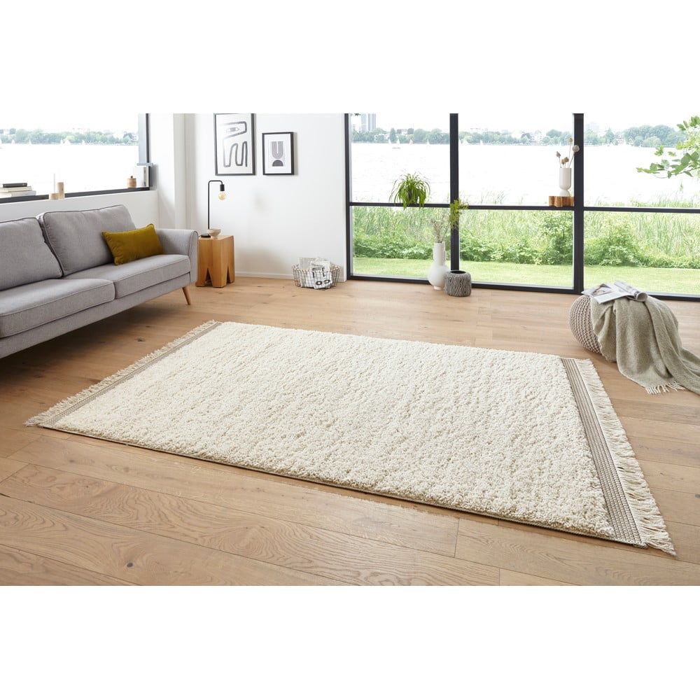 Krémovobiely koberec Mint Rugs New Handira Lompu, 77 x 150 cm