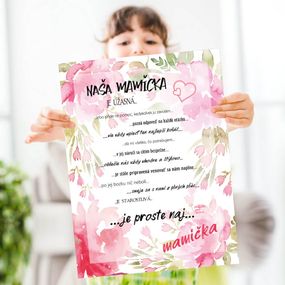 Darček pre maminu - Prekvapenie od najlepších detí na svete - tabuľka
