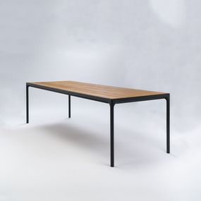 Houe Denmark - Stôl FOUR, 270 cm, bambus / čierny rám