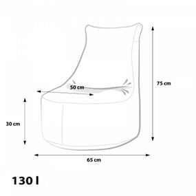 EF4016 Ecopuf Detský MINI sedací vak Ecopuf - SEAT S modern polyester DG32/NC2