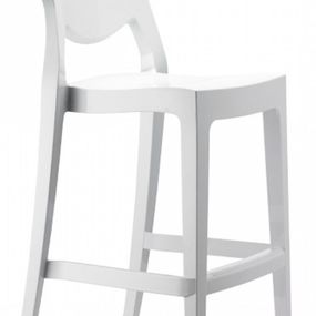 SCAB - Vysoká barová stolička IGLOO - biela