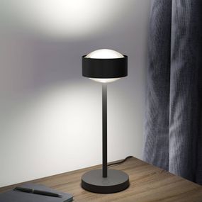 Top Light Puk! 120 Eye Table LED šošovky matné, čierna matná, Obývacia izba / jedáleň, hliníkový zinok, látka, sklo, 12W, K: 37cm