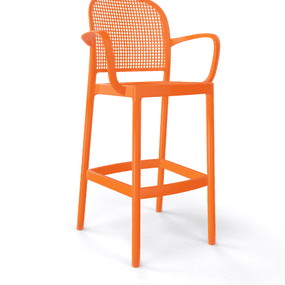 GABER - Barová stolička PANAMA B - vysoká, oranžová
