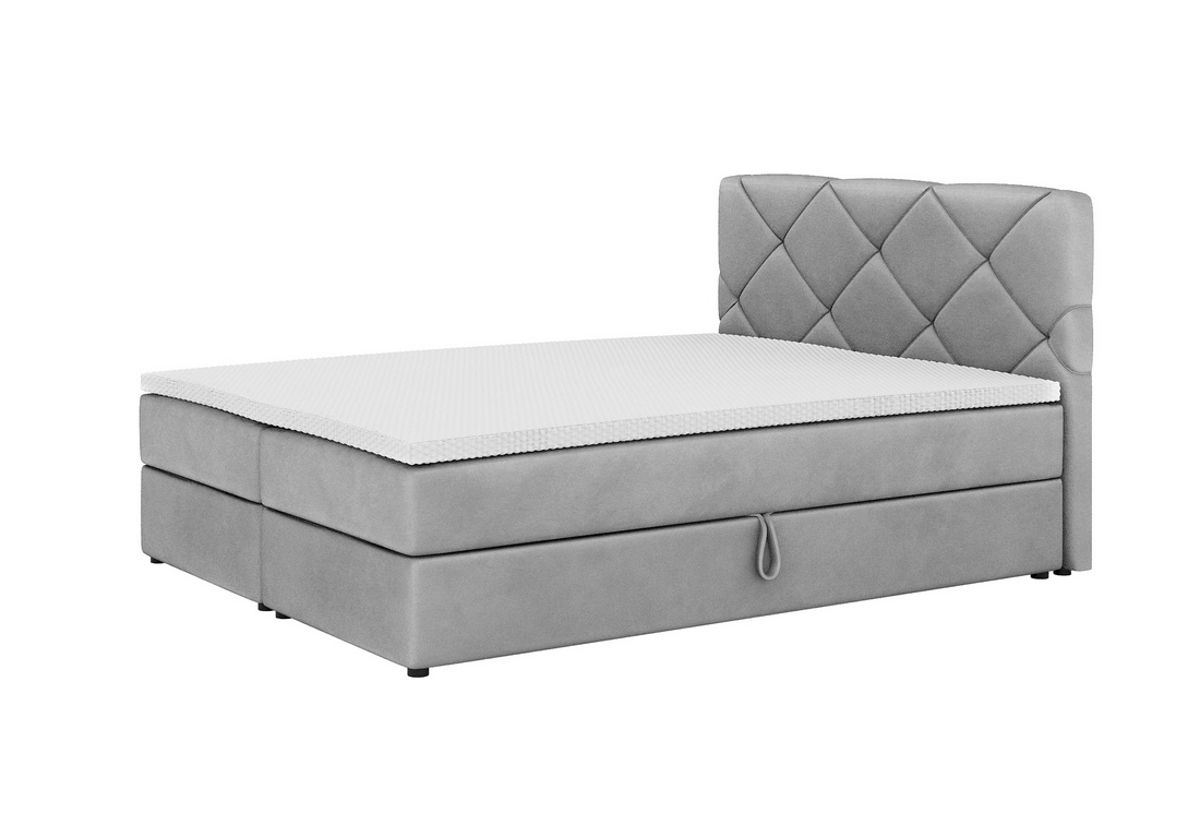 Expedo Čalúnená posteľ boxspring SCARLETT + topper, 160x200, cosmic 118