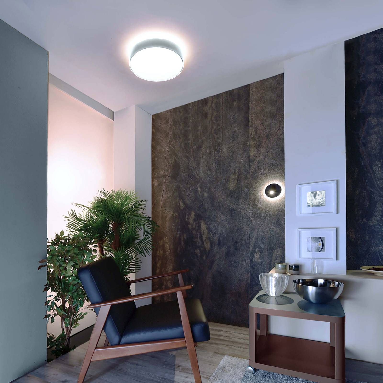 Deko-Light Stropné LED svetlo Menkar, dopravná biela, Obývacia izba / jedáleň, hliník, akryl, 41W, Energialuokka: E, K: 9cm