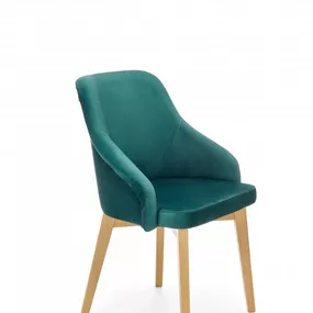 Jedálenská stolička TOLEDO 2 HALMAR Tmavo zelená
