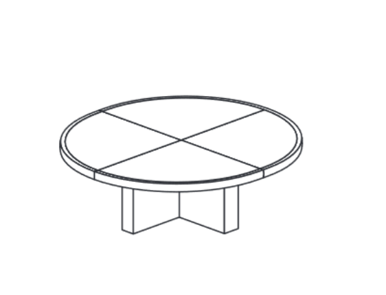 FREZZA - Rokovací stôl CX - Ø 180 cm