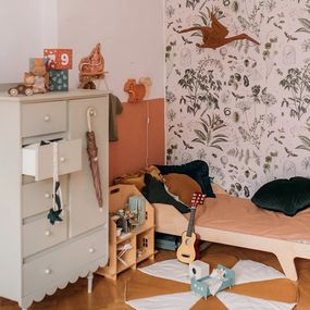 Tapeta z netkanej textílie 100 cm x 280 cm Green Botanical Stories – Dekornik