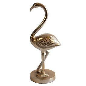 Dekorácie plameniak Flamingo bronzový - 14 * 11 * 32cm