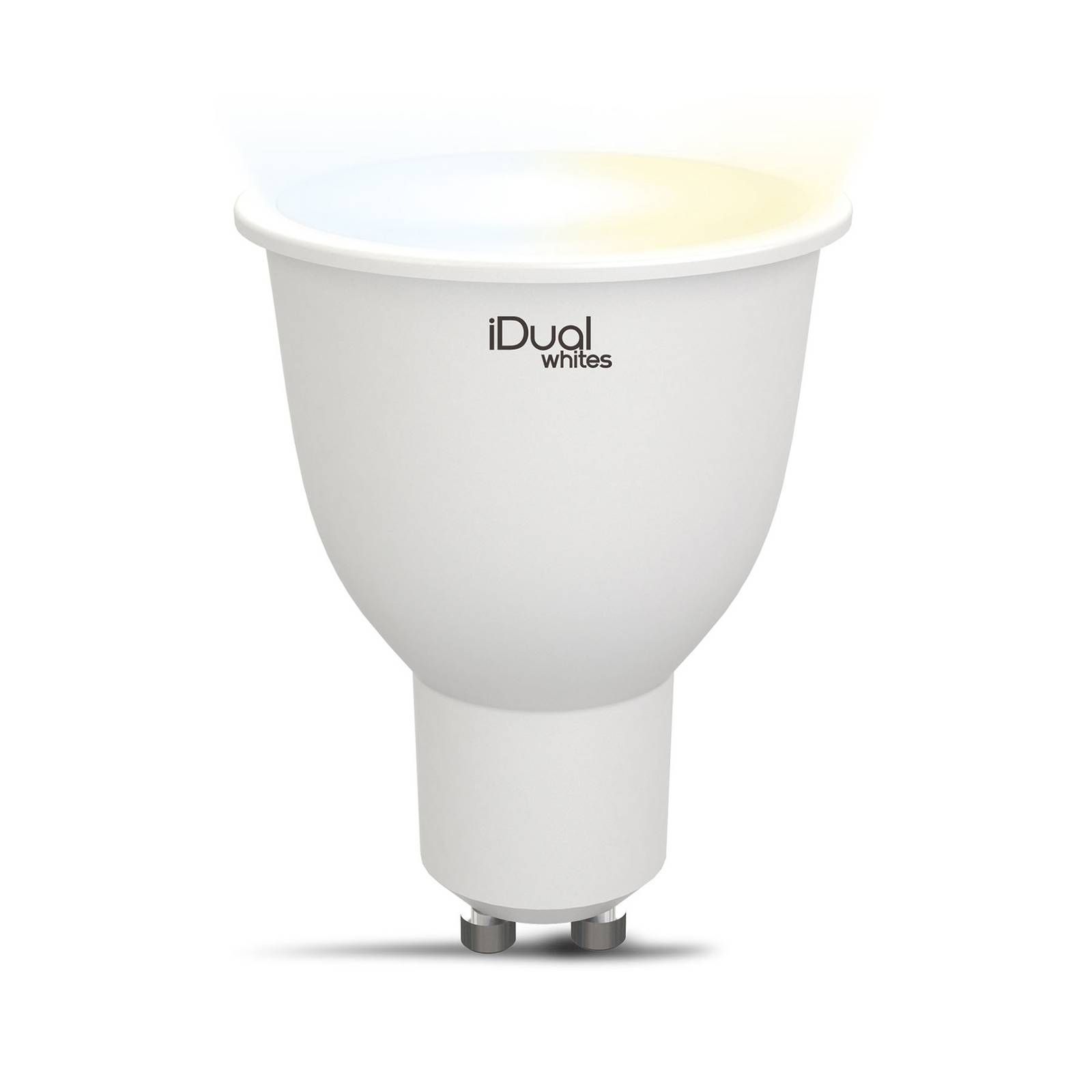 iDual Whites LED reflektor GU10 5, 8W tunable white, plast, GU10, 5.8W, P: 6.8 cm