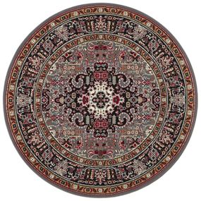 Nouristan - Hanse Home koberce Kruhový koberec Mirkan 104094 Grey - 160x160 (priemer) kruh cm