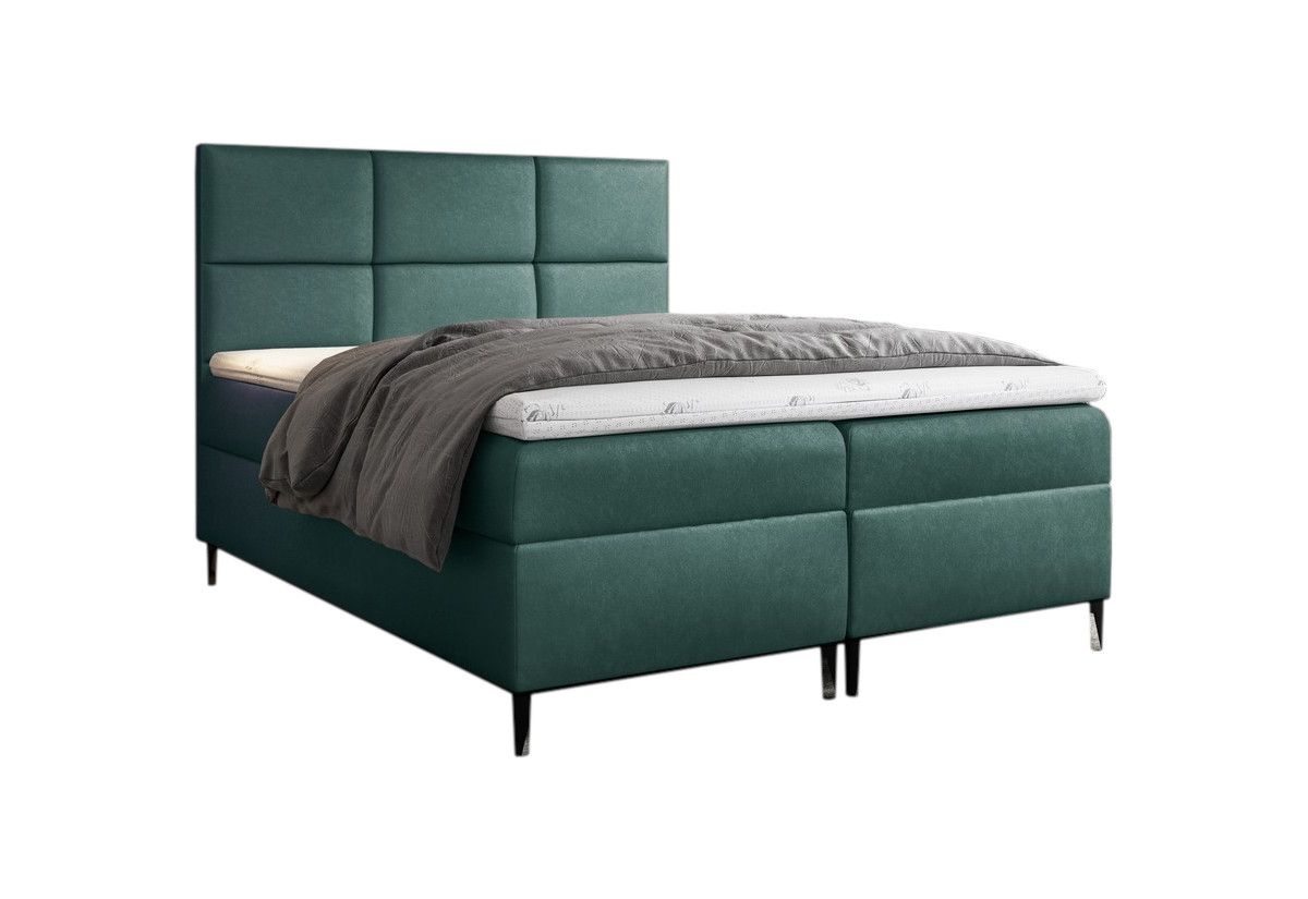 Expedo Čalúnená posteľ boxspring GRETA + topper, 200x200, fancy 36