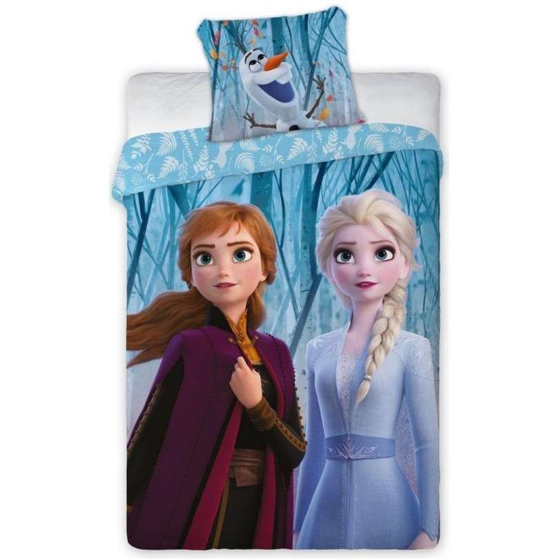 DomTextilu Detské posteľné obliečky Frozen 2 časti: 1ks 160 cmx200 + 1ks 70 cmx80 70x90 cm 25372-149552