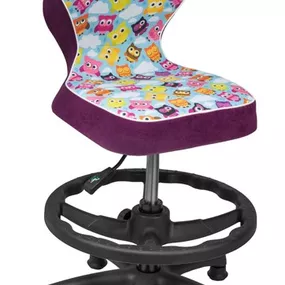 ENTELO detská stolička PETIT BLACK 4, oporný kruh
