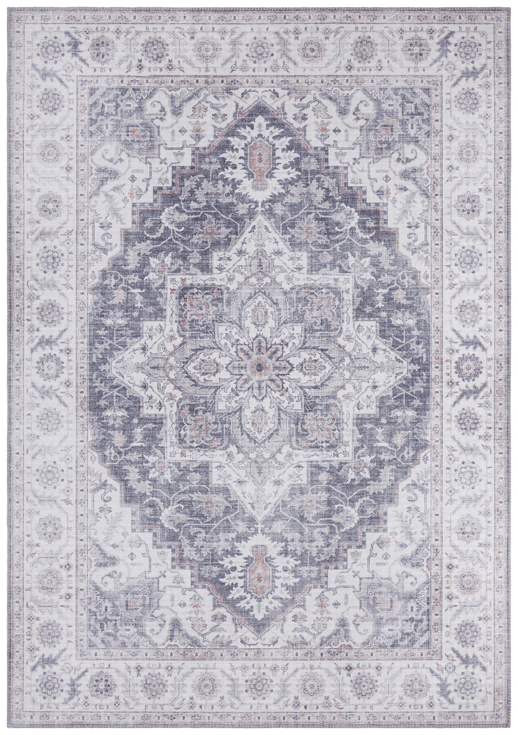 Nouristan - Hanse Home koberce Kusový koberec Asmar 104003 Mauve / Pink - 80x200 cm